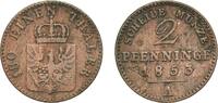 Kingdom of Prussia 2 Pfenninge 1853 A Berlin Mint Germany Kingdom of Pru... 4,40 EUR  zzgl. 10,00 EUR Versand
