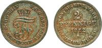 Grand duchy of Mecklenburg-Schwerin 2 Pfennigs 1872 Dresden Mint Germany... 8,80 EUR  zzgl. 10,00 EUR Versand