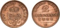 Kingdom of Prussia 2 Pfenninge 1868 C Frankfurt am Main Mint Germany Kin... 6,60 EUR  zzgl. 10,00 EUR Versand