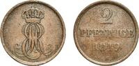 Kingdom of Hannover 2 Pfennigs 1849 B Hanover Mint Germany Kingdom of Ha... 4,40 EUR  zzgl. 10,00 EUR Versand