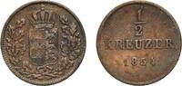 Kingdom of W&uuml;rttemberg &frac12; Kreuzer 1854 Staatliche M&uuml;nze Baden-W&uuml;rt German... 6,60 EUR  zzgl. 10,00 EUR Versand
