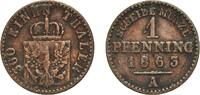 Kingdom of Prussia 1 Pfennig 1863 A Berlin Mint Germany Kingdom of Pruss... 4,40 EUR  zzgl. 10,00 EUR Versand