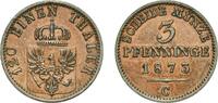 Kingdom of Prussia 3 Pfenninge 1873 C Frankfurt am Main Mint Germany Kin... 16,50 EUR  zzgl. 10,00 EUR Versand