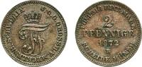 Grand duchy of Mecklenburg-Schwerin 2 Pfennigs 1872 B Dresden Mint Germa... 8,80 EUR  zzgl. 10,00 EUR Versand