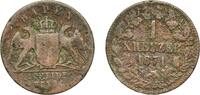 Grand Duchy of Baden 1 Kreuzer 1871 Staatliche M&uuml;nze Baden-W&uuml;rt Germany ... 4,40 EUR  zzgl. 10,00 EUR Versand