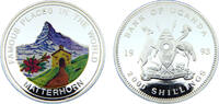 Uganda 2000 Shillings Uganda Republic 1993 2000 Shillings Matterhorn Mountain, coloured -