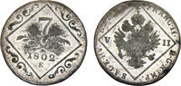 Austria 7 Kreuzer Austria Holy Roman Empire Franz II 1802 E 7 Kreuzer -
