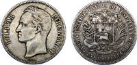 Venezuela 5 Bolívares Venezuela United States 1902 5 Bolívares BOLÍVAR LIBERTADOR -