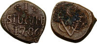 1 Stuiver 1786 Sri Lanka Ceylon Dutch colony 1786 1 Stuiver  VOC , the Dutch East India Company XF