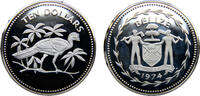 Belize 10 Dollars Belize Commonwealth Elizabeth II 1974 FM 10 Dollars Avifauna of Belize, Great curassow -