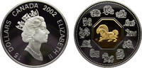 Canada 15 Dollars Canada Commonwealth Elizabeth II 2002 15 Dollars Lunar Cameo Coin, Year of the Horse -