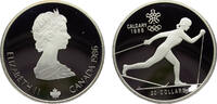 Canada 20 Dollars Canada Commonwealth Elizabeth II 1986 20 Dollars 1988 Winter Olympics, Calgary, Cross-country Skiing -