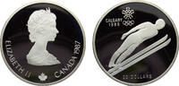 Canada 20 Dollars Canada Commonwealth Elizabeth II 1987 20 Dollars 1988 Winter Olympics, Calgary, Ski Jump -