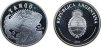 Argentina 5 Pesos Argentina Federal Republic 2013 5 Pesos (Fabulous 15 Tango) Silver (.925) (Ag 925 Cu 75) Madrid mint 13.5g PF KM179 CJ8.19 -