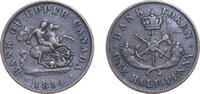 Canada ½ Penny Canada United Province of Canada Canadian provinces 1854 ½ Penny - Bank of Upper Canada Copper Royal Mint (Tower Hill) 8.1g XF -