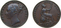 Great Britain 1 Farthing Great Britain 1858 1 Farthing - Victoria (1st portrait) Copper Royal Mint (Tower Hill) (1720300) 4.7g XF KM725 Sp3950 -