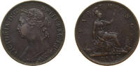 Great Britain 1 Farthing Great Britain 1882 H 1 Farthing - Victoria (2nd portrait; 2nd type) Bronze Heaton and Sons / The Mint Birmingham Limited Mint (1 -