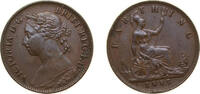 Great Britain 1 Farthing Great Britain 1885 1 Farthing - Victoria (2nd portrait; 2nd type) Bronze Royal Mint (Tower Hill) (5442300) 2.83g AU KM753 Sp3958 -