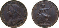 Great Britain 1 Farthing Great Britain 1899 1 Farthing - Victoria (4th portrait) Bronze (95% Cu, 4% Sn, 1% Zn) Royal Mint (Tower Hill) (3864600) 2.83g AU -