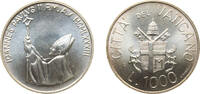 Vatican City 1000 Lire Vatican City City State 1983 R 1000 Lire - Ioannes Paulus II (Genesis) Silver (.835) Rome Mint (110000) 14.6g BU KM 176 -