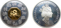 Canada 15 Dollars Canada Commonwealth 2000 15 Dollars - Elizabeth II (Year of the Dragon) Silver (.925) Ottawa Mint (88634) 34g PF Ch RC-1605 KM 3 -