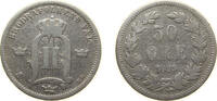 Sweden 50 Öre Sweden Kingdom 1899 EB 50 Öre - Oscar II Silver (.600) Stockholm Mint (720070) 5g VF KM 740 -