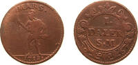 Sweden 1 Daler Silvermynt Sweden Kingdom 1718 1 Daler Silvermynt - Karl XII (Mars) Copper (300000) 4.2g VF KM 360 -