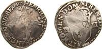 France NULL France Kingdom 1607 ¼ Ecu - Henri IV 2nd type Silver 9.54g VF Dy royales 1224 -