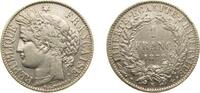 France 1 Franc France Third Republic 1872 K 1 Franc Silver (.835) Bordeaux Mint 5g XF F 216 Gad 465 KM 822.2 -