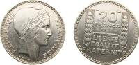 France 20 Francs France Third Republic 1937 20 Francs Silver (.680) (1189205) 20g AU F 400 F 400A Gad 852 KM 879 -