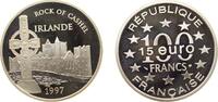 France 100 Francs France Fifth Republic 1997 100 Francs / 15 Euro (Rock of Cashel, Ireland) Silver (.900) (20000) 22.2g PF KM 1189 -