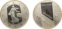 France 1½ Euro France Fifth Republic 2006 1½ Euro (Death Penalty) Silver (.900) (3110) 22.2g PF KM 2055 -