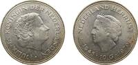 Netherlands 10 Gulden Netherlands Kingdom 1970 10 Gulden - Juliana (Liberation) Silver (.720) (Copper .280) Utrecht Mint (5980000) 25g BU KM 195 -