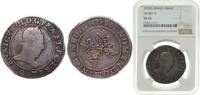 France 61⁄60 Pound Tournois France Kingdom 1579 G 1 Franc - Henry III Silver (.833) Poitiers Mint 14.188g NGC VF 25 Dy royales 1130 -