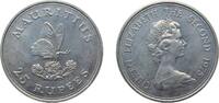 Mauritius 25 Rupees Mauritius Constitutional Monarchy Within The Commonwealth 1975 25 Rupees - Elizabeth II (2nd portrait; Conservation) Silver (.50 -