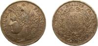 France 5 Francs France Second Republic 1849 A 5 Francs Silver (.900) Paris Mint 25g AU F 327 KM 761 Gad 719 -