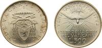 Vatican City 500 Lire Vatican City City State 1963 500 Lire (Sede Vacante) Silver (.835) Rome Mint (200000) 11g BU KM 75 -