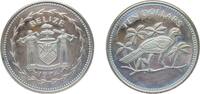 Belize 10 Dollars Belize British Dominion 1974 FM 10 Dollars (Great curassow; silver proof) Silver (.925) (31000) 29.8g PF KM 45a -