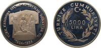 5000 Lira 1984 Istanbul Mint Turkey Turkey Republic 1984 5000 Lira (Women s Suffrage) Silver (.925) Istanbul Mint (1000) 23.33g PF KM 972 PF