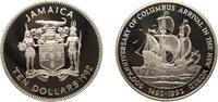 Jamaica 10 Dollars Jamaica Commonwealth 1992 10 Dollars (Discovery of the New World) Silver (.925) (5500) 22.45g PF KM 152 -