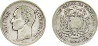 Venezuela 2 Bolívares Venezuela United States 1900 2 Bolívares Silver (.835) Paris Mint (350000) 10g VF Y 23 NCV mv2bs-aa -