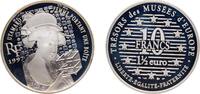 France 10 Francs France Fifth Republic 1997 10 Francs (Utamaro) Silver (.900) Paris Mint (15000) 22.2g PF KM 1297 -