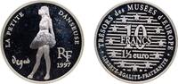 France 10 Francs France Fifth Republic 1997 10 Francs / 1½ EURO (La petite Danseuse) Silver (.900) Paris Mint (15000) 22.2g PF KM 1292 -