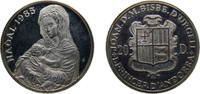 Andorra 20 Diners Andorra Principalty 1985 20 Diners (Madonna and child Jesus) Silver (.900) (7000) 16g PF KM 26 -