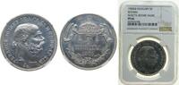 Hungary 5 Crowns Hungary Kingdom 1900 KB 5 Korona - I rFerenc József Silver (.900) 24g NGC PF 66 KM 488 H 2201 ÉH 1492 Adamo K7 -