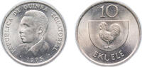 Equatorial Guinea 10 Ekuele Equatorial Guinea Republic 1975 10 Ekuele Copper-nickel (1300000) 5.2g UNC KM 34 -
