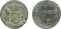 Netherlands 1 Duit Netherlands Dutch Republic Province of Utrecht 1663 1 Duit Copper Utrecht Mint 2.6g VF KM 44 CNM 2.44.18 -