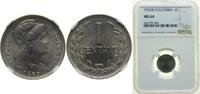 Colombia 1 Centavo Colombia Republic 1952 B 1 Centavo (Liberty) Nickel clad steel Bogota Mint 2g NGC MS 64 KM 275a Schön 12a Hernández 331 Restrepo -