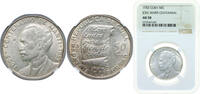 Cuba 50 Centavos Cuba First Republic 1953 50 Centavos (José Martí) Silver (.900) (2000000) 12.5g NGC AU 58 KM 28 Y 22 -