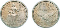 New Caledonia 50 Centimes New Caledonia French Overseas Territory 1949 50 Centimes (Essai) Nickel brass Paris Mint (2000) 2.55g AU KM E7 Lec 32 -